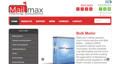 Desktop Screenshot of mailmaxsolutions.com